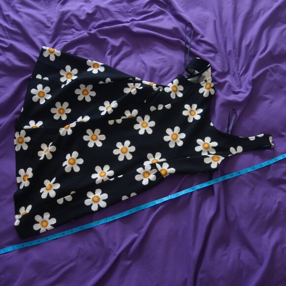 One Clothing Black with Sunflowers Made in Mexico Size S Dress - Picture 6 of 12